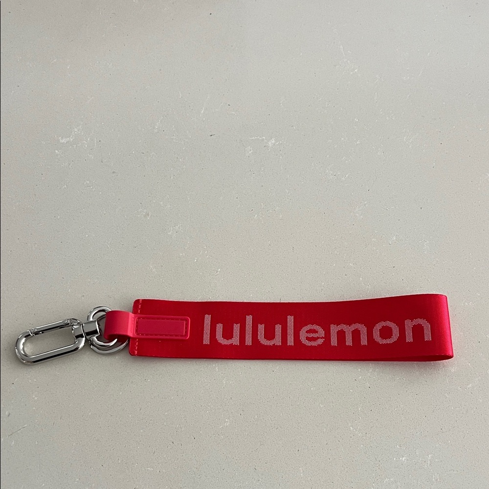 NWOT Lululemon Never Lost Red Keychain